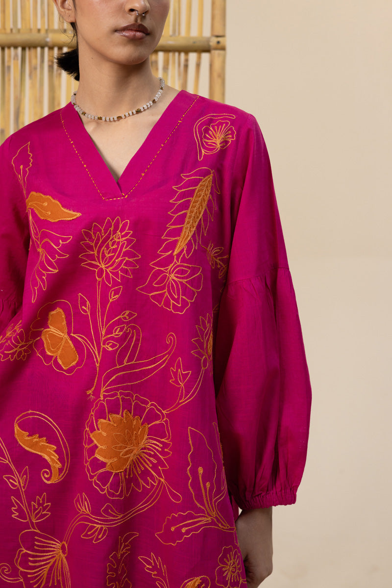 Embroidered Zouk Top