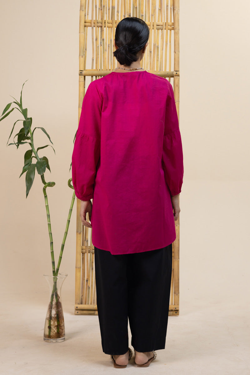 Embroidered Zouk Top