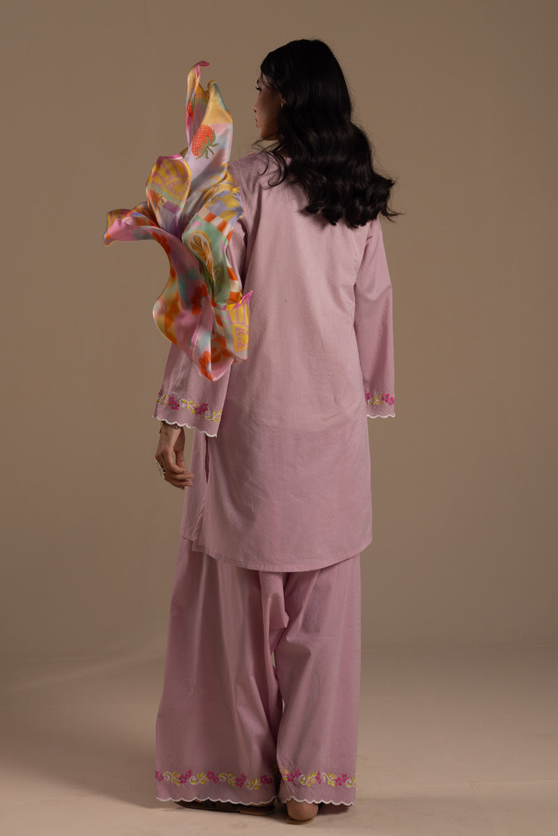 Embroidered Wrapped 3-Piece