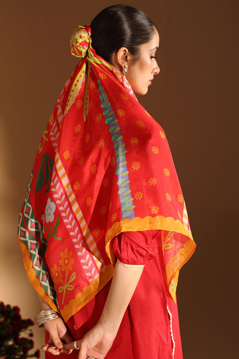 Wrapped Scarf Ensemble