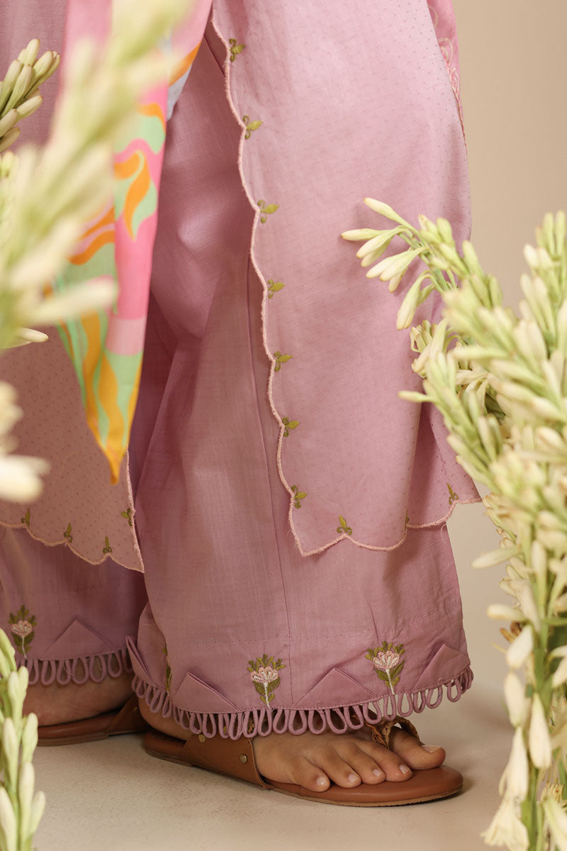 Blush Bloom Embroidered Suit