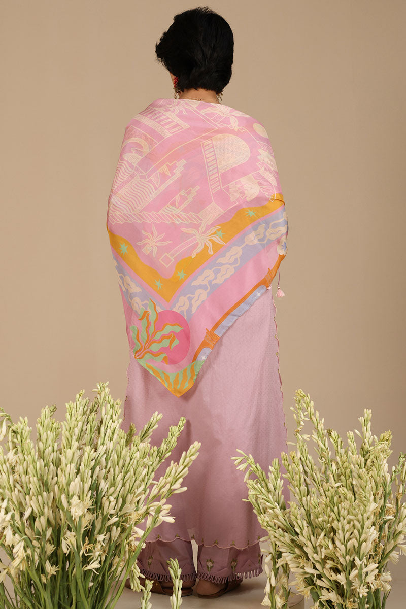 Blush Bloom Embroidered Suit