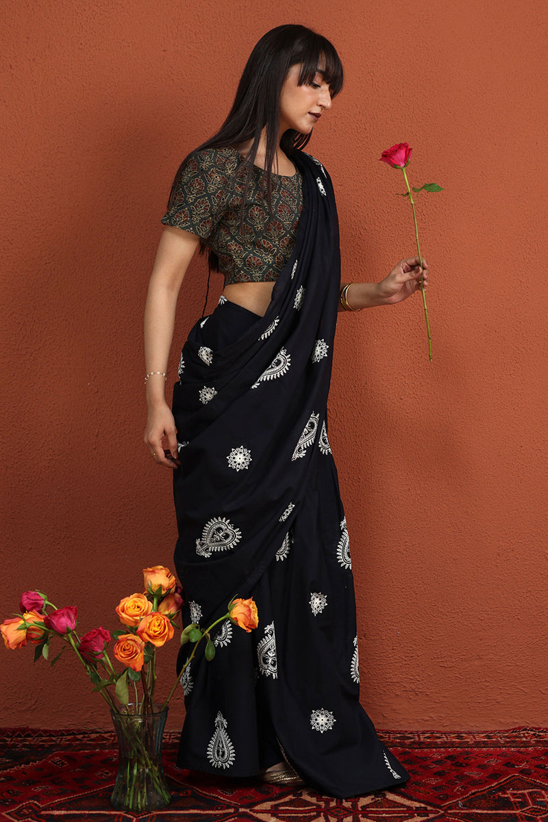 Midnight reverie Saree