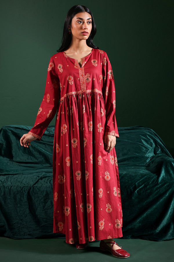 Zari Whisper Flared Dress