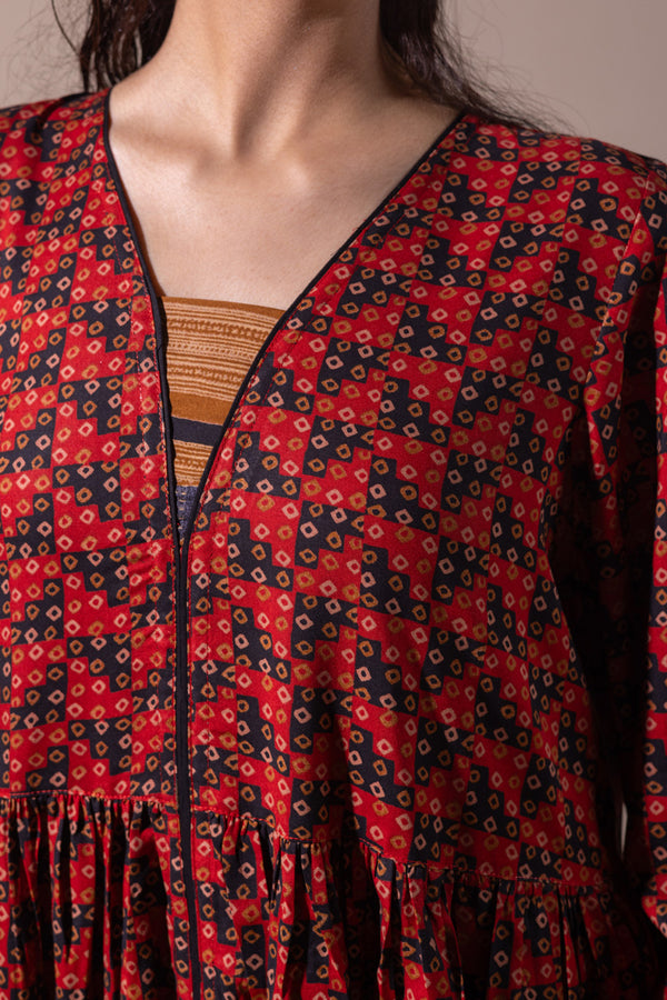Kantha Flare Story Dress