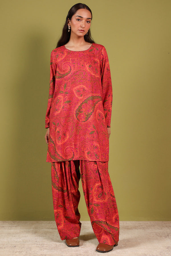 Jacquard Paisley Farshi Set