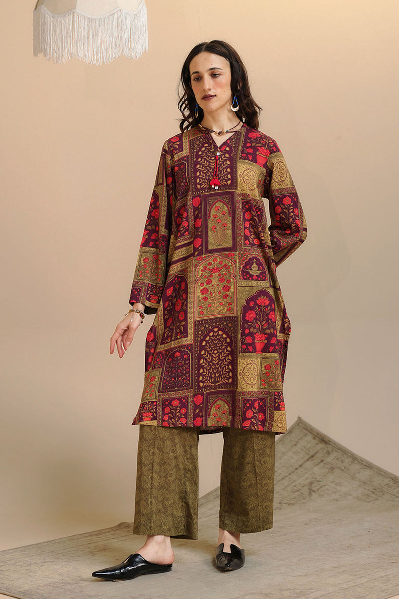 Coordinated Bagh Printed Set
