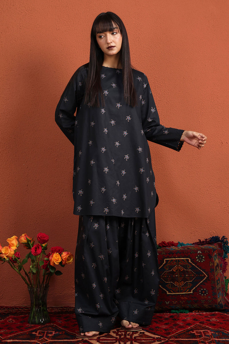 Floral Printed Farshi Set