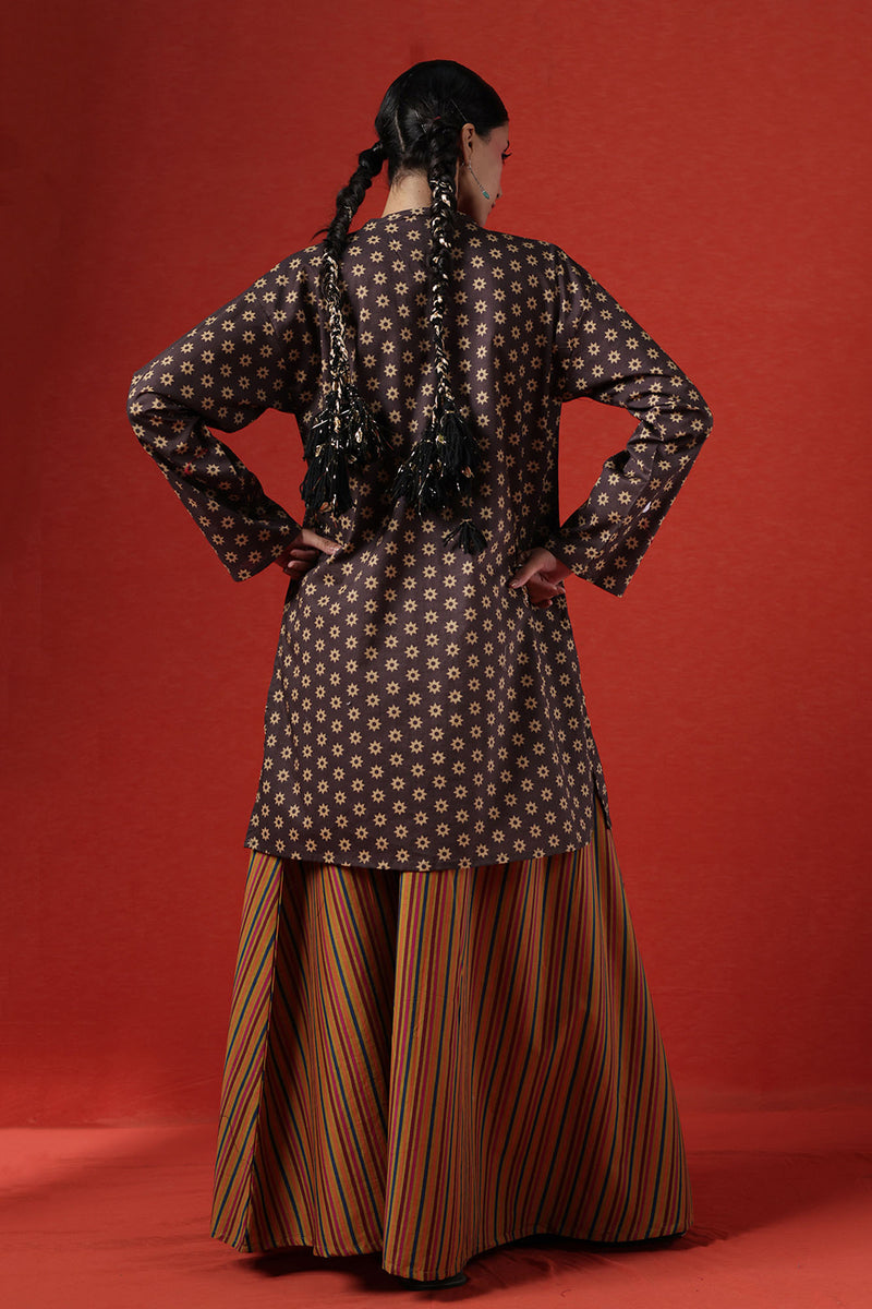 Printed Skirt Co-Ord Set