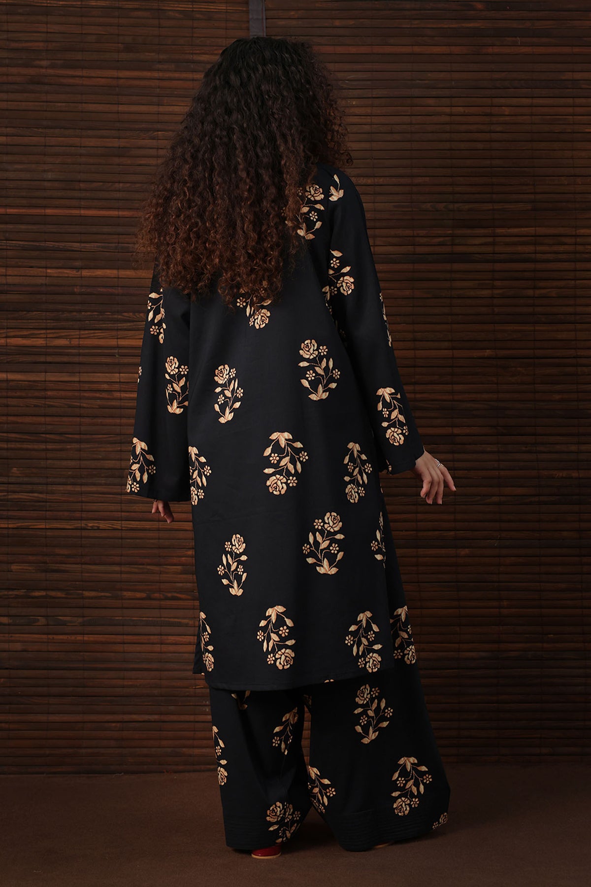 Rosette Printed Farshi Set