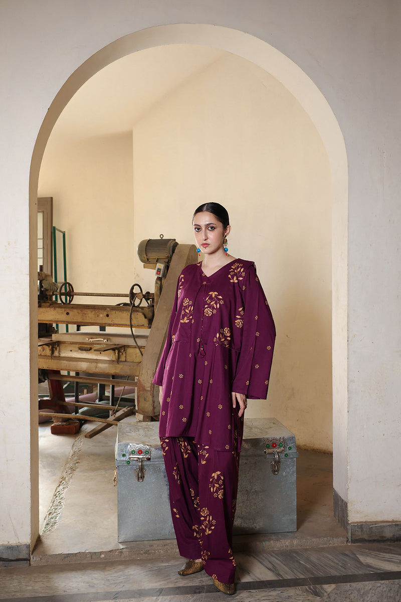 Phool Printed 3-Piece Koti Set