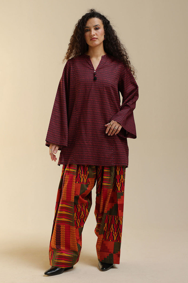 Printed Mosaic Farshi Set
