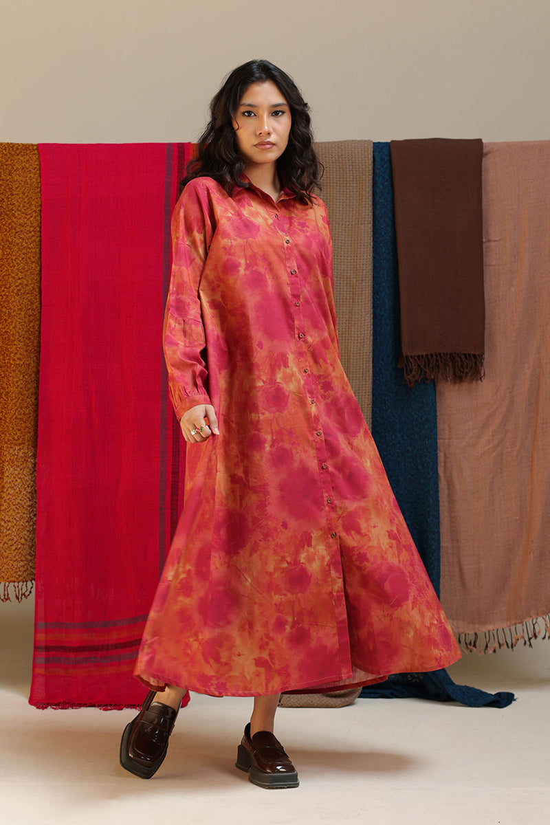 Soft Floral Long Shirt
