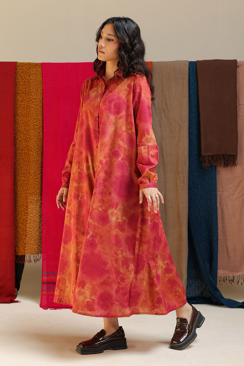 Soft Floral Long Shirt