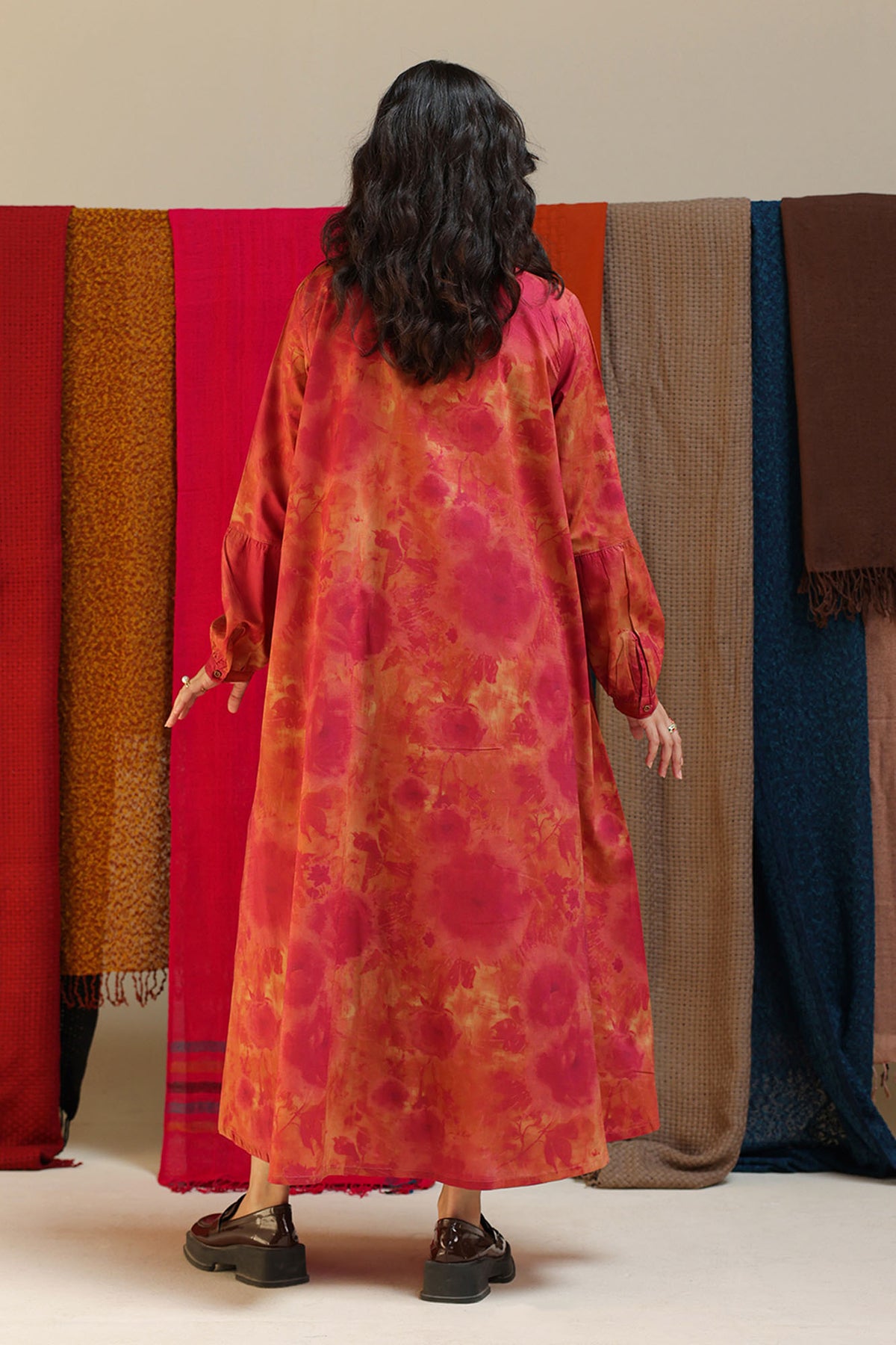 Soft Floral Long Shirt