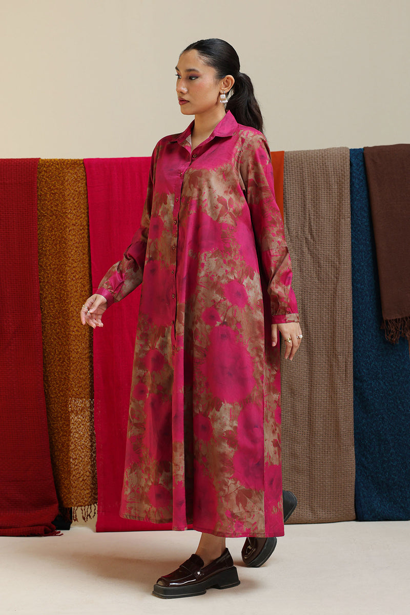 Soft Floral Long Shirt