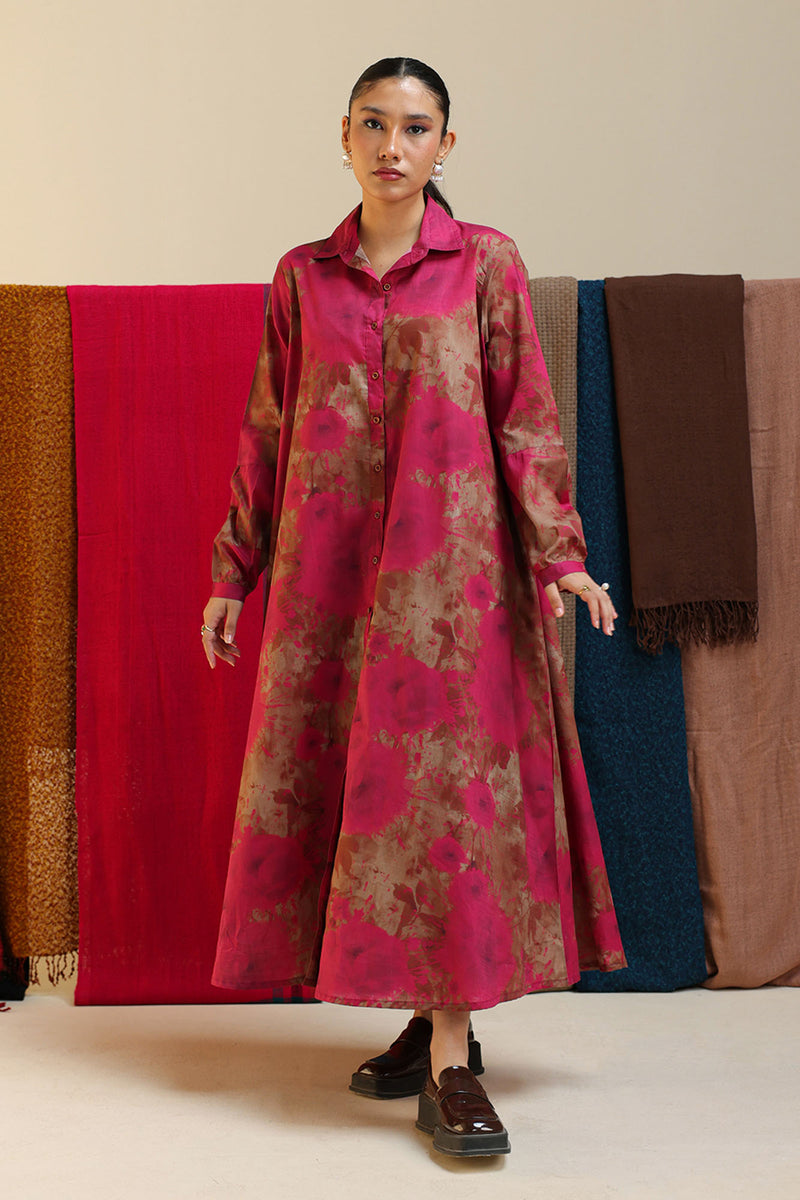 Soft Floral Long Shirt