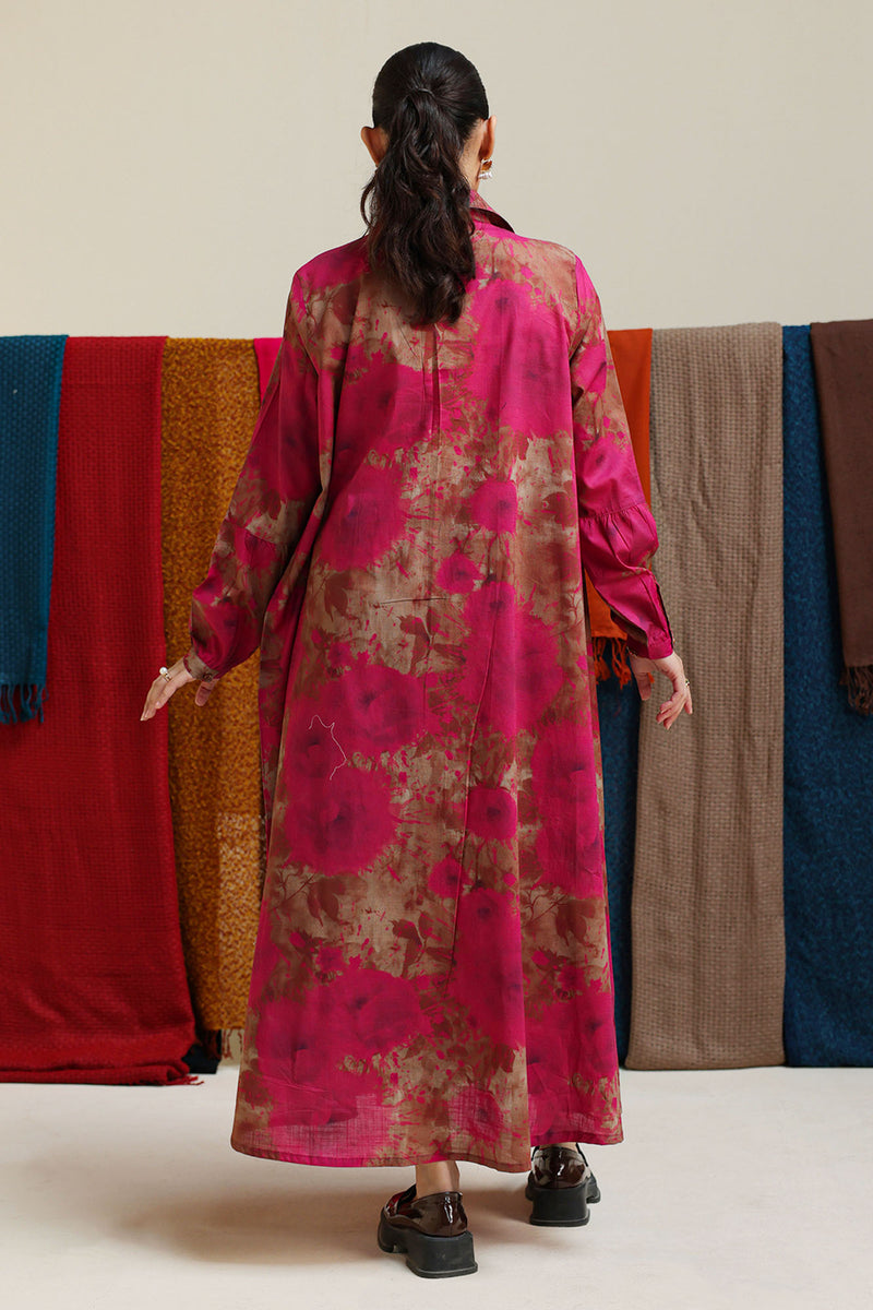 Soft Floral Long Shirt