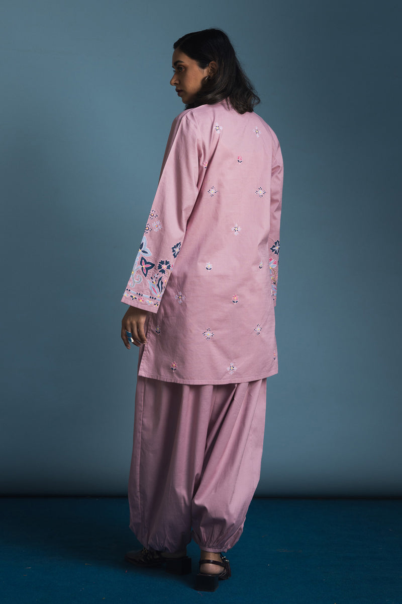 Embroidered Balloon Shalwar Set
