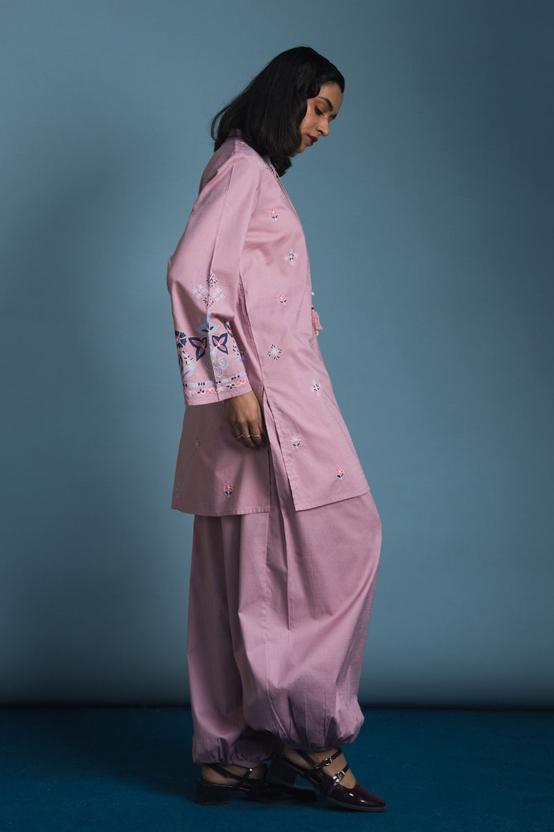 Embroidered Balloon Shalwar Set