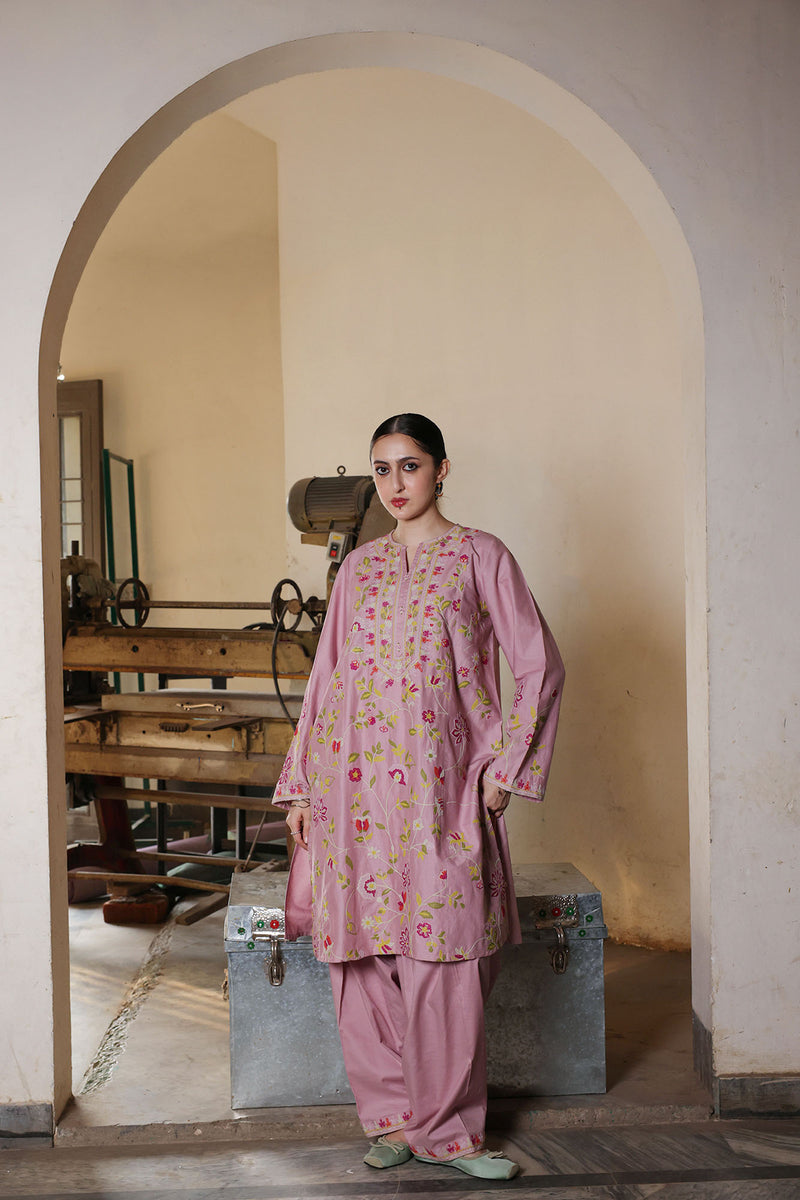 Embroidered Floral Couture Set