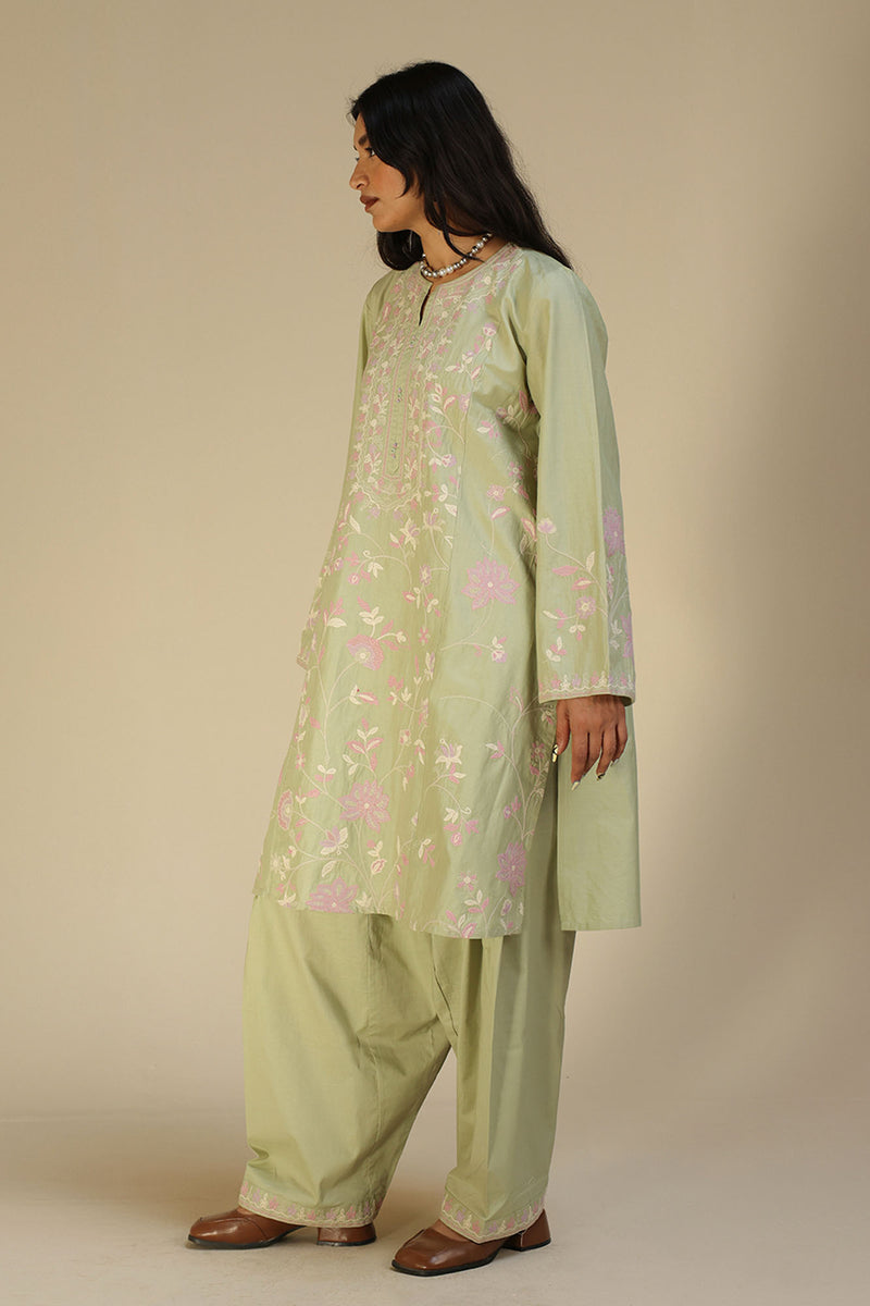 Embroidered Floral Couture Set