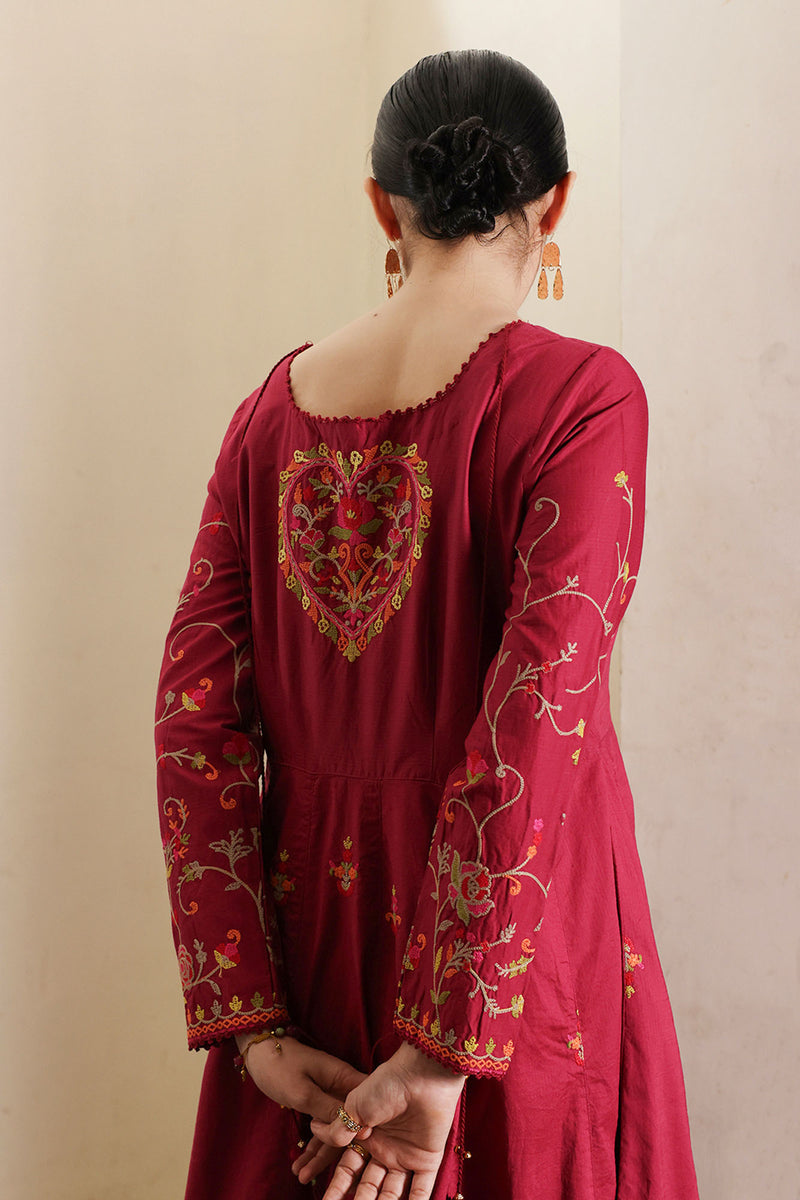 Embroidered Anarkali Set