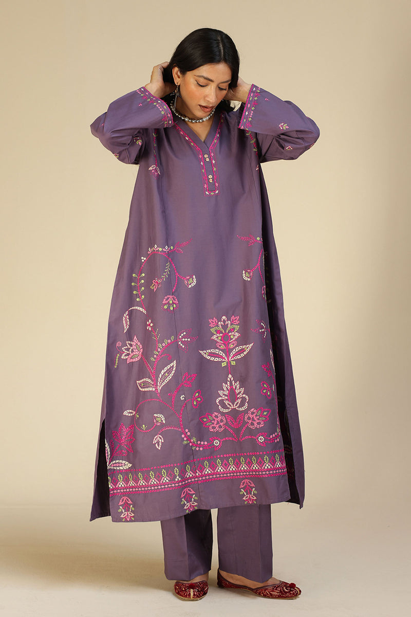 Gul Embroidered Set