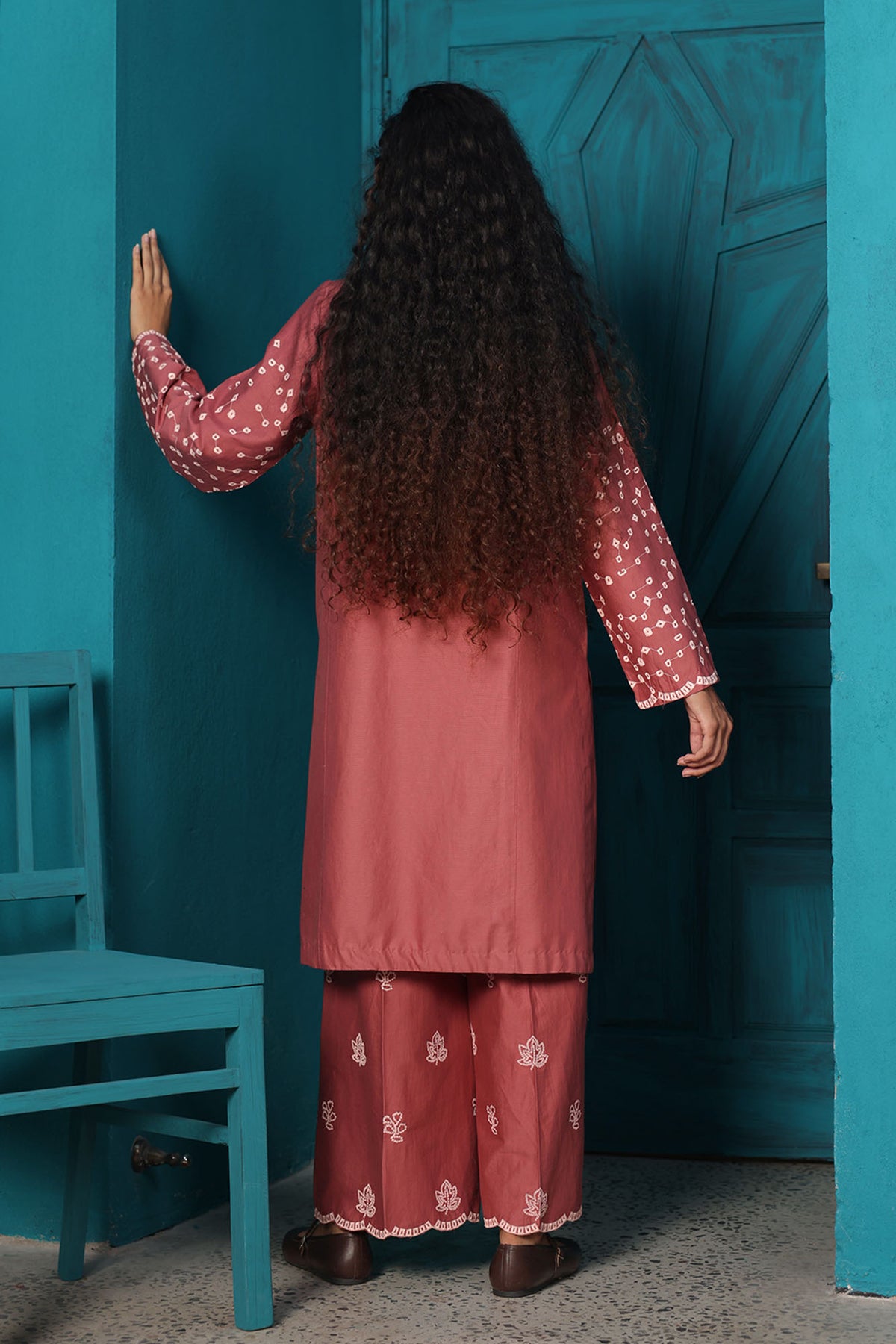 Dotted Embroidered Set