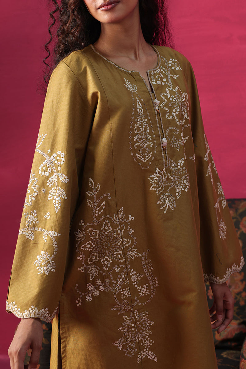 Embroidered Floral Dot Set