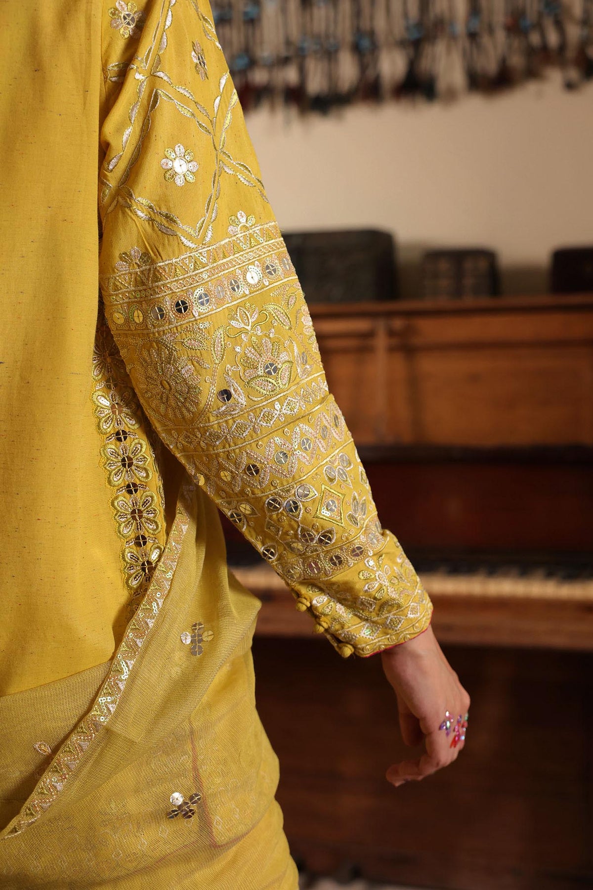 Embroidered Sequin Ensemble