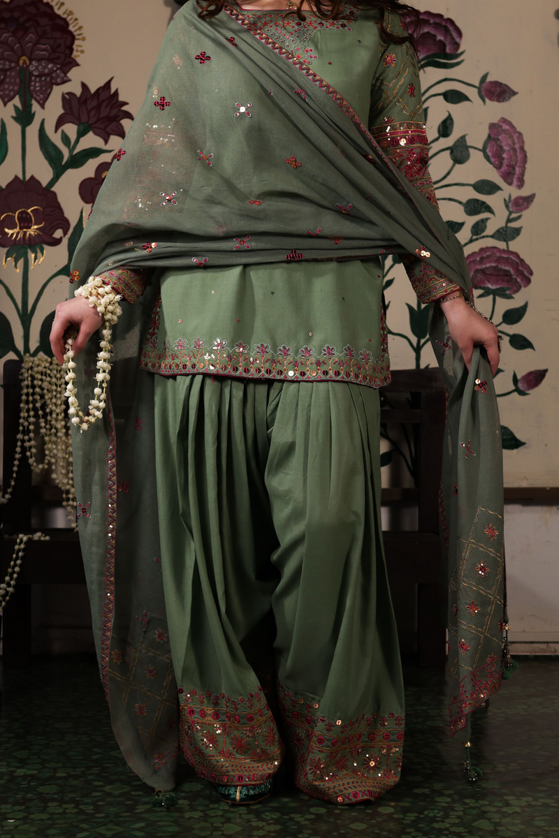 Embroidered Sequin Ensemble