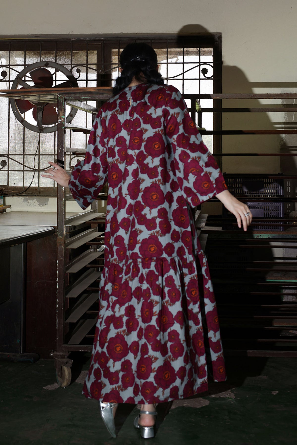 Floralscape Tiered Dress