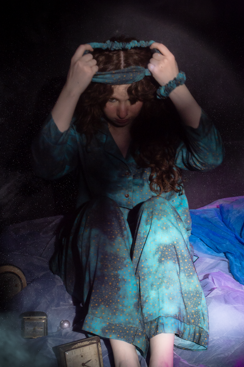 Starry Night Co-ord Set with Eye Mask & Scrunchie