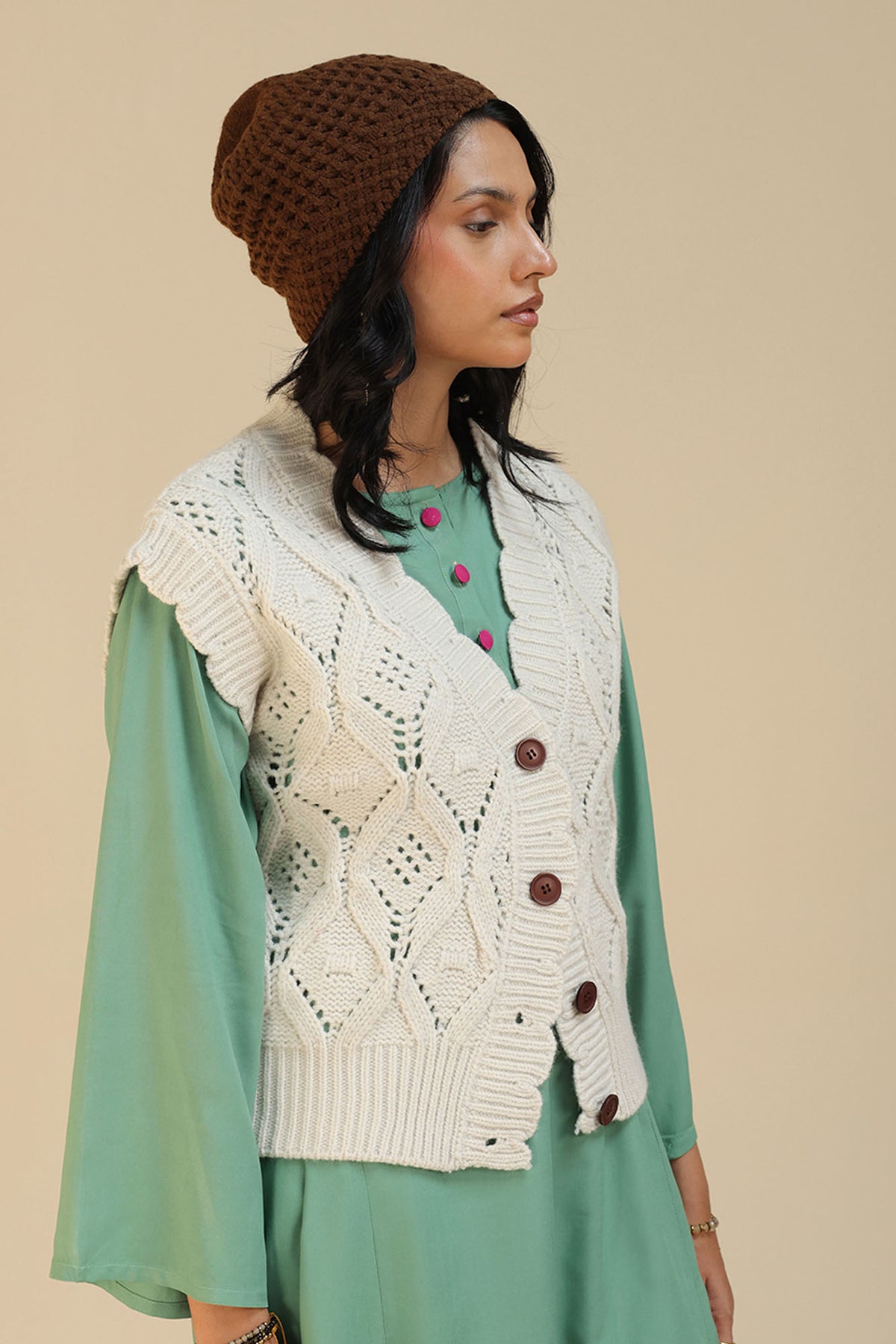 Cloud Knit Vest Sweater