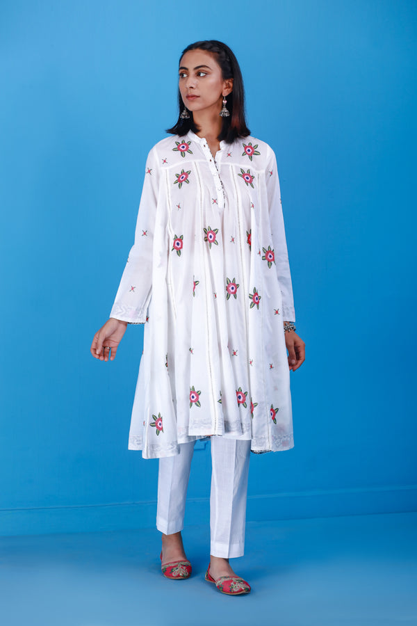 N K R White Frock