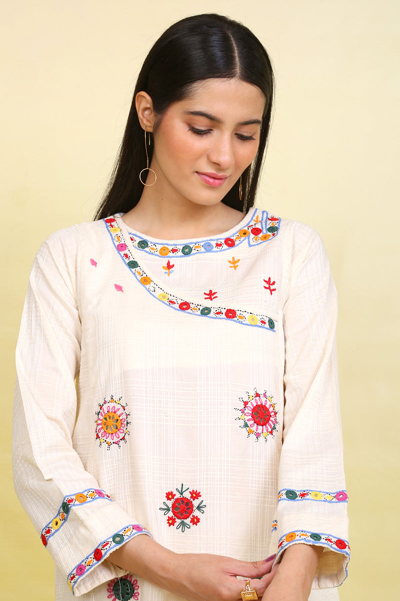 Kutch Montage Hand Embroidered Kurta