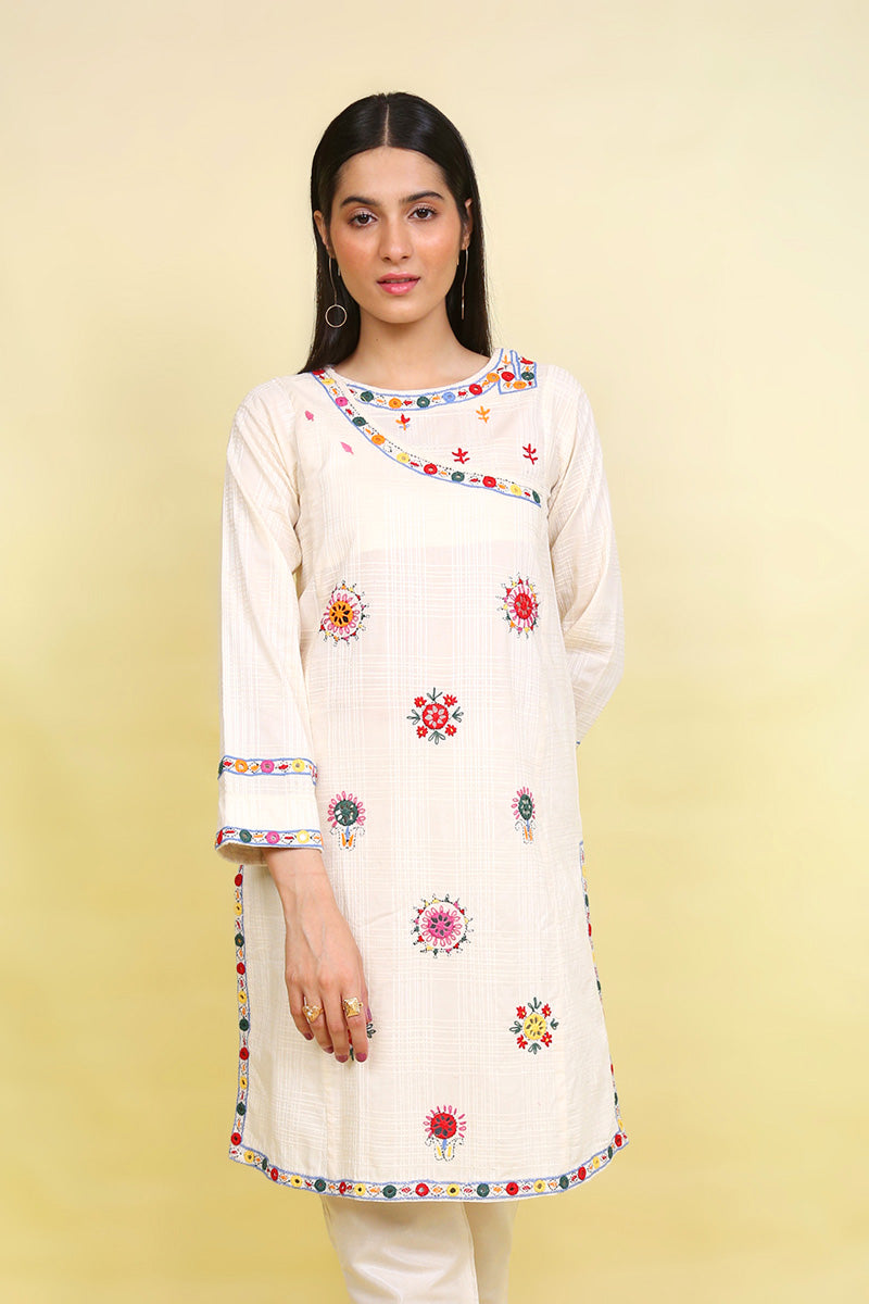 Kutch Montage Hand Embroidered Kurta