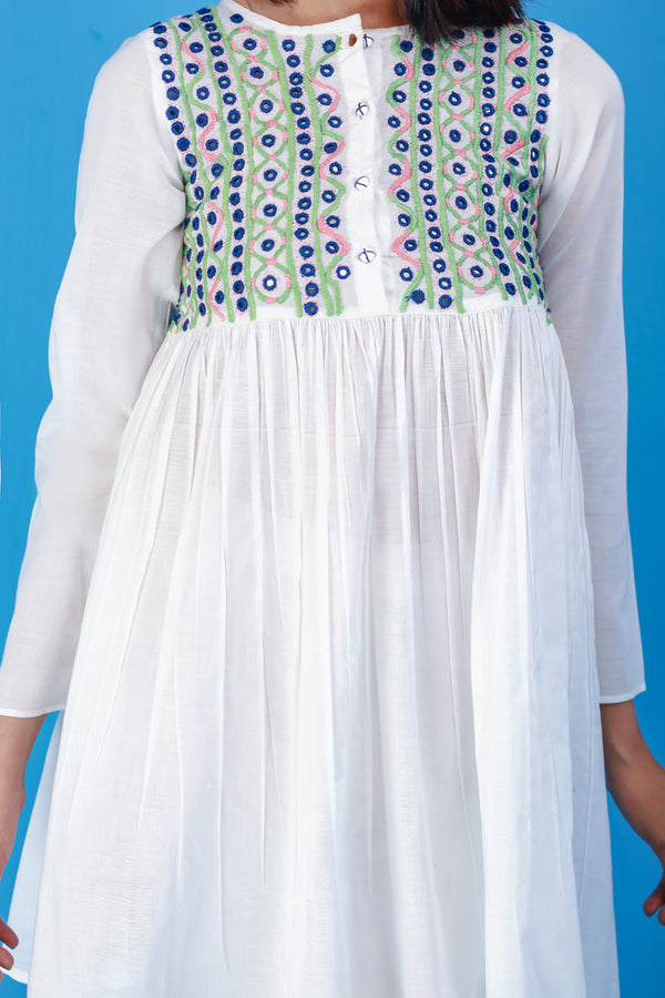 N K R White Frock