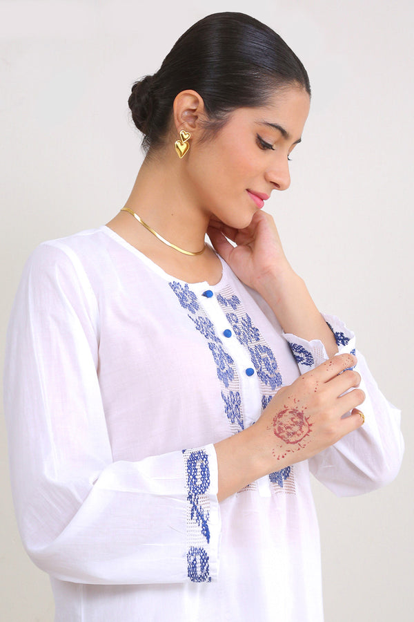 N K R Embroidered Shirt