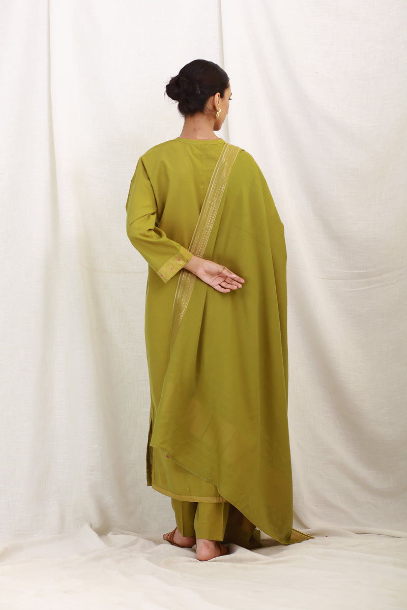 Banaras Begum Suit Parsley Suit