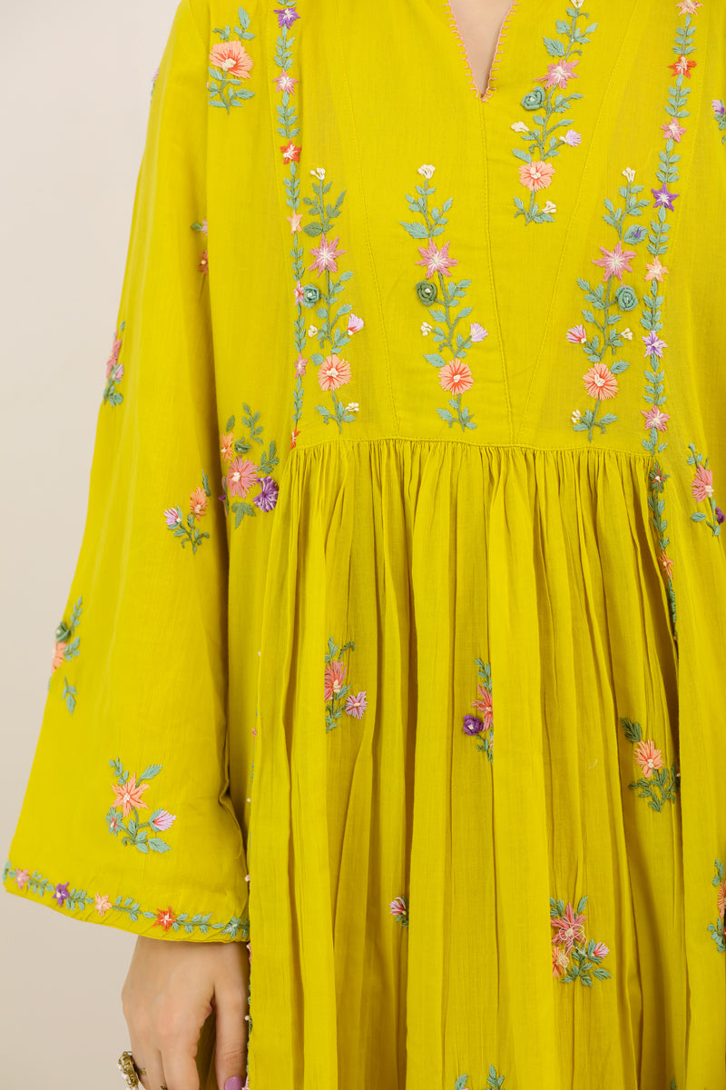 Vintage Bouquet Hand Embroidered Dress – GENERATION