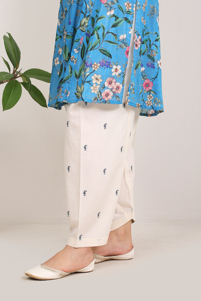 Mor Shalwar Ivory Dreams