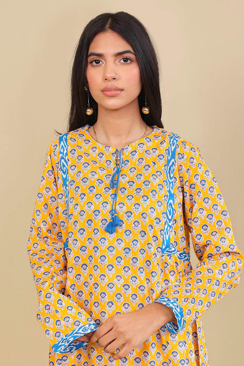 2-Piece Block Printed Saga Set