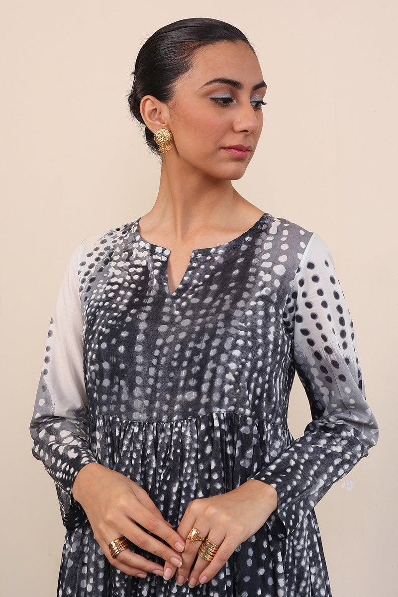 Slash Tiered Dress
