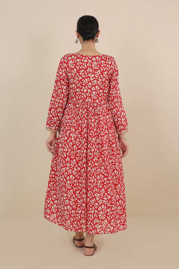 Asmani Mother Of Pearls Anarkali