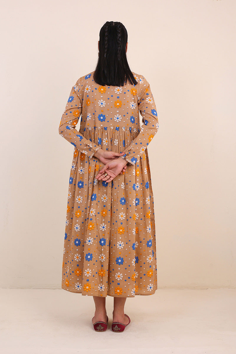 Jamdani Flared Dress