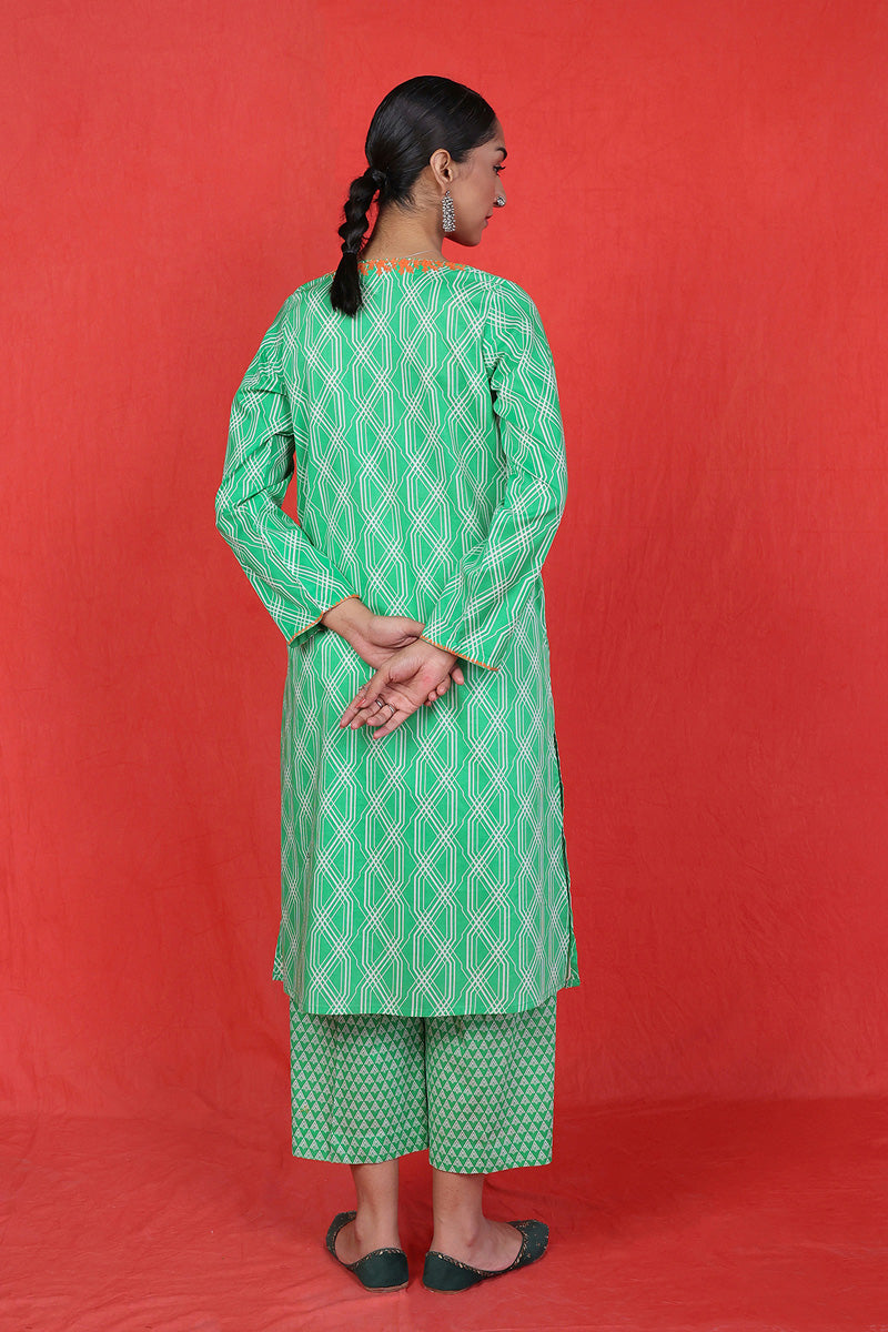 Embroidered Lakeer Set