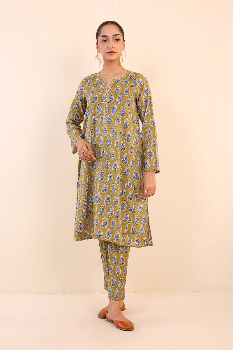 Ajrak Block Printed Suit