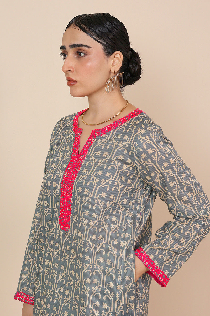 Dhakai A-line Kurta